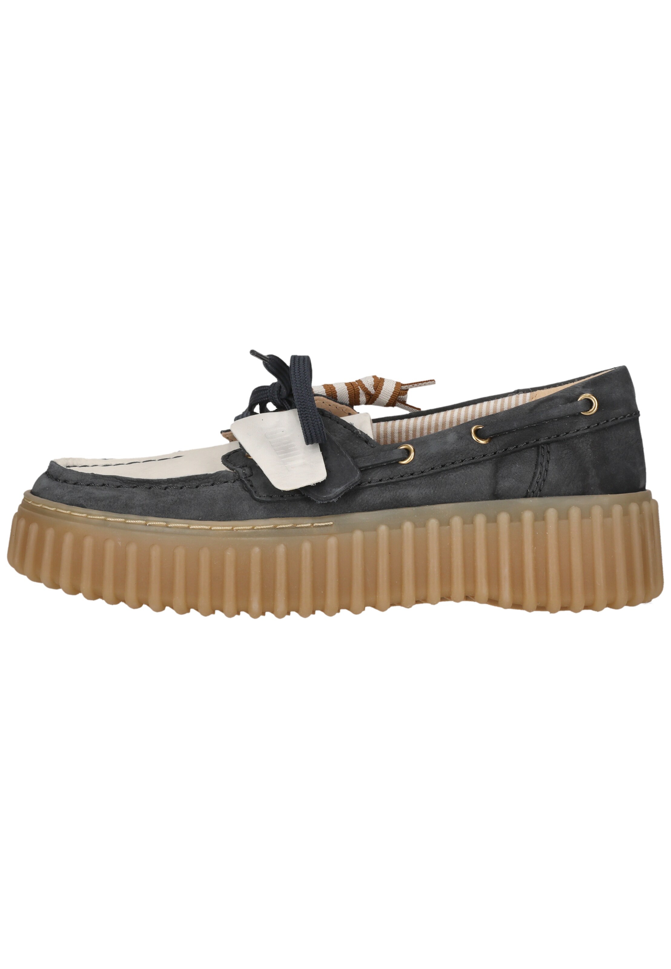 CLARKS Veterschoen 'Torhill Boat' in Blauw