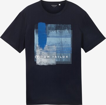 T-Shirt TOM TAILOR en bleu : devant