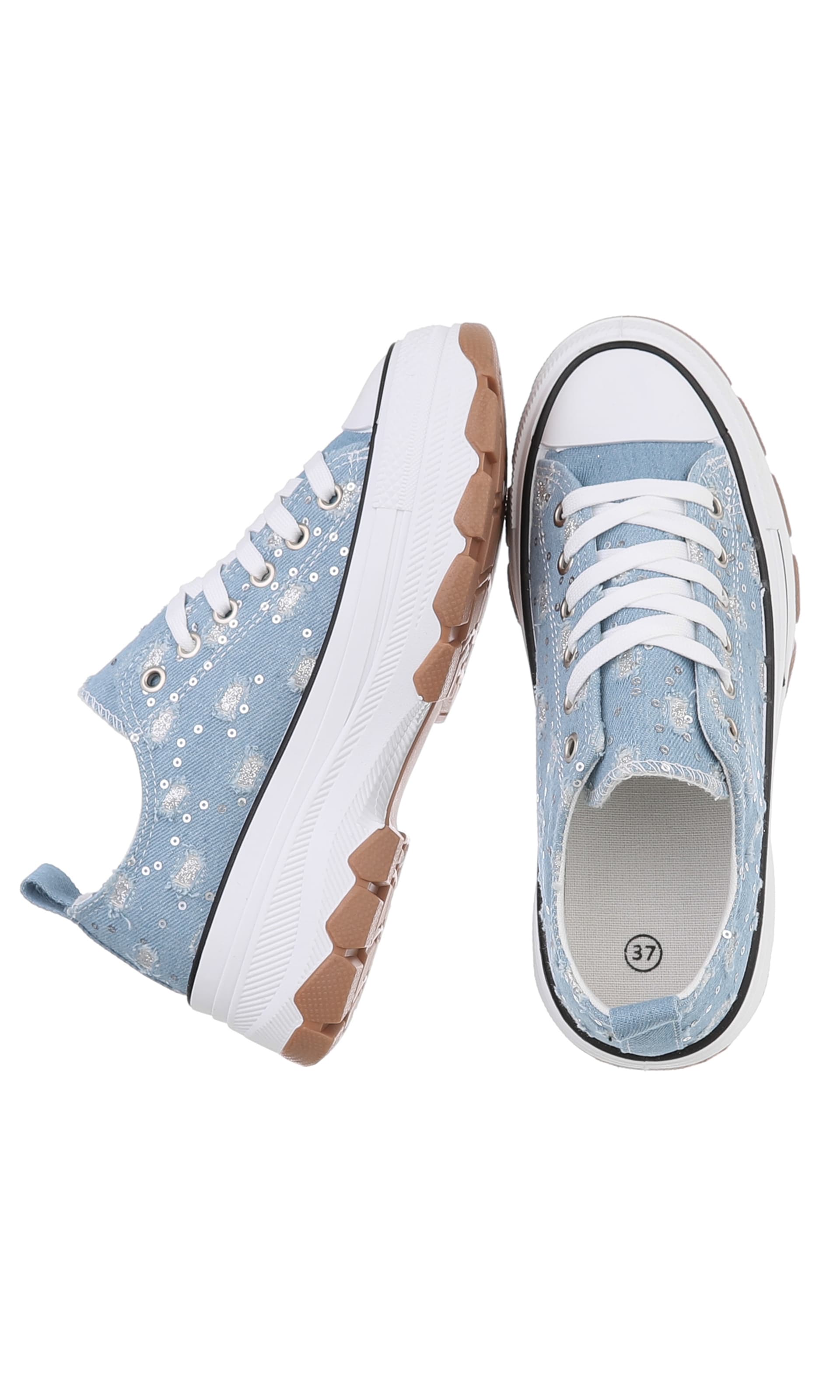 Ital-Design Sneaker in Blau