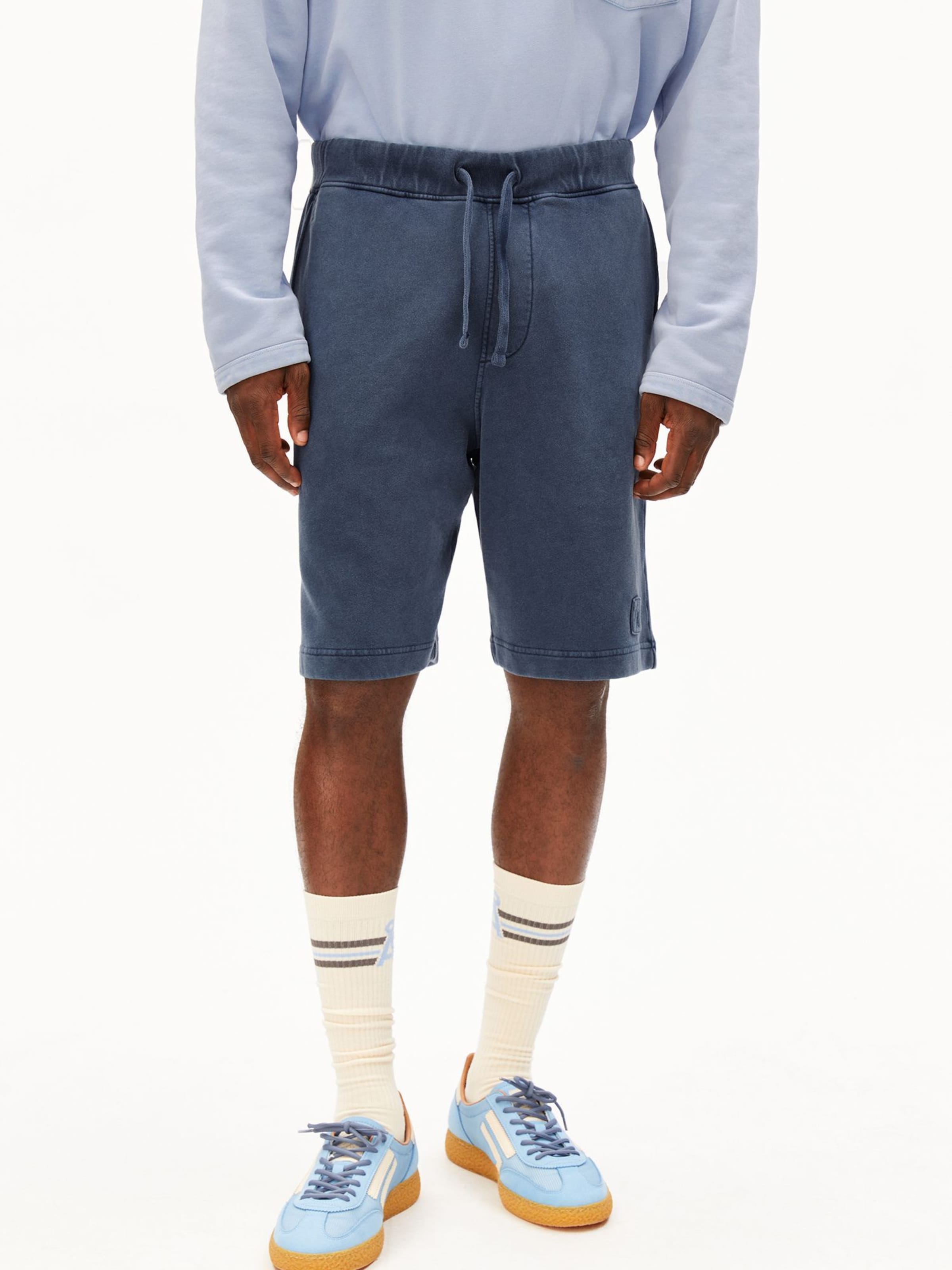 ARMEDANGELS Loose fit Trousers in Blue: front