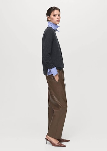 MANGO Loosefit Broek 'Apple' in Bruin