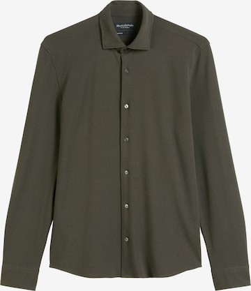 Marc O'Polo Regularny krój Koszula w kolorze zielony: przód