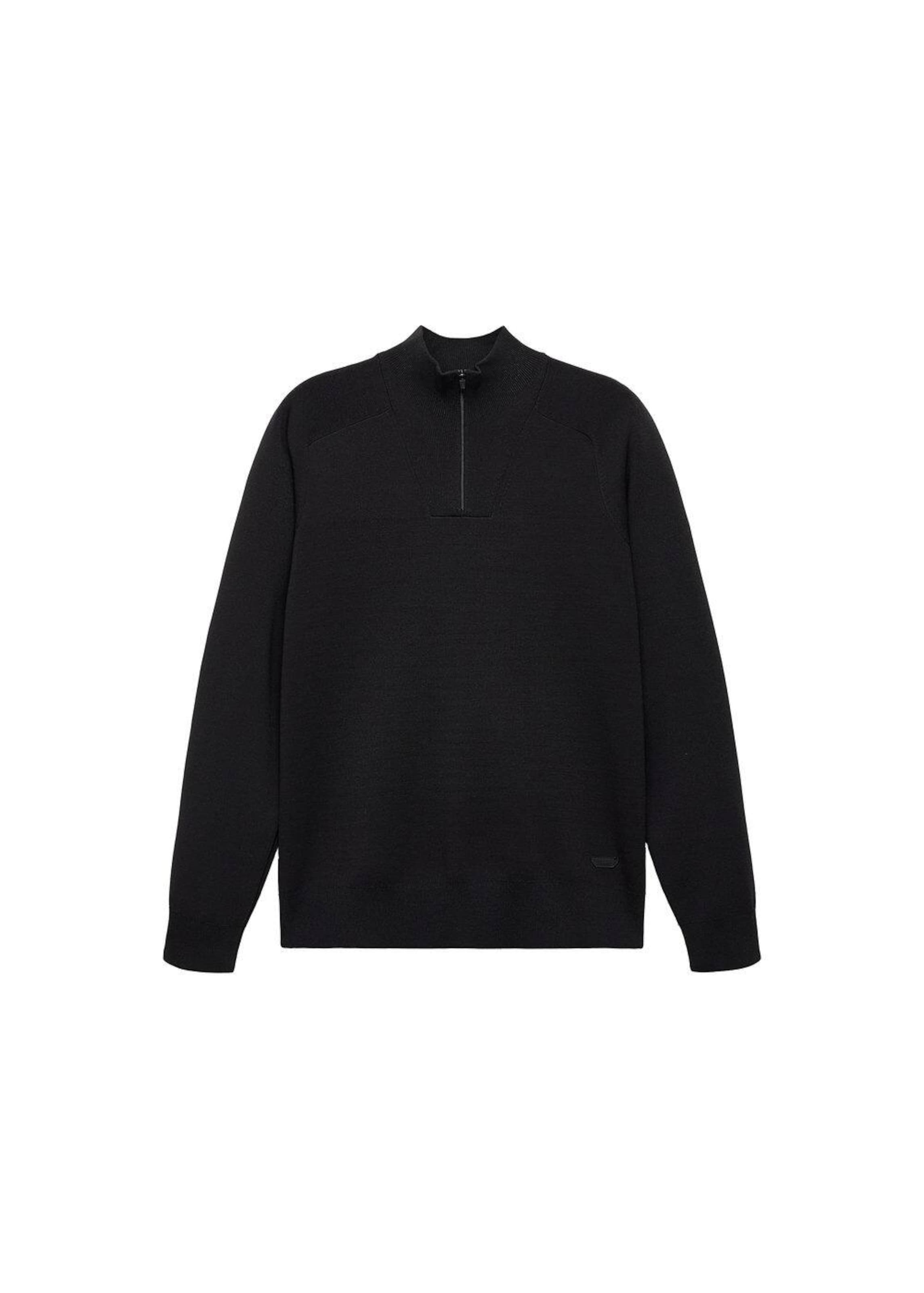 MANGO MAN Sweater 'Casperp' in Black: front