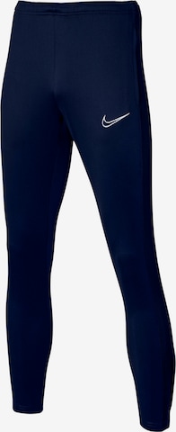 Coupe slim Pantalon de sport 'Academy' NIKE en bleu : devant