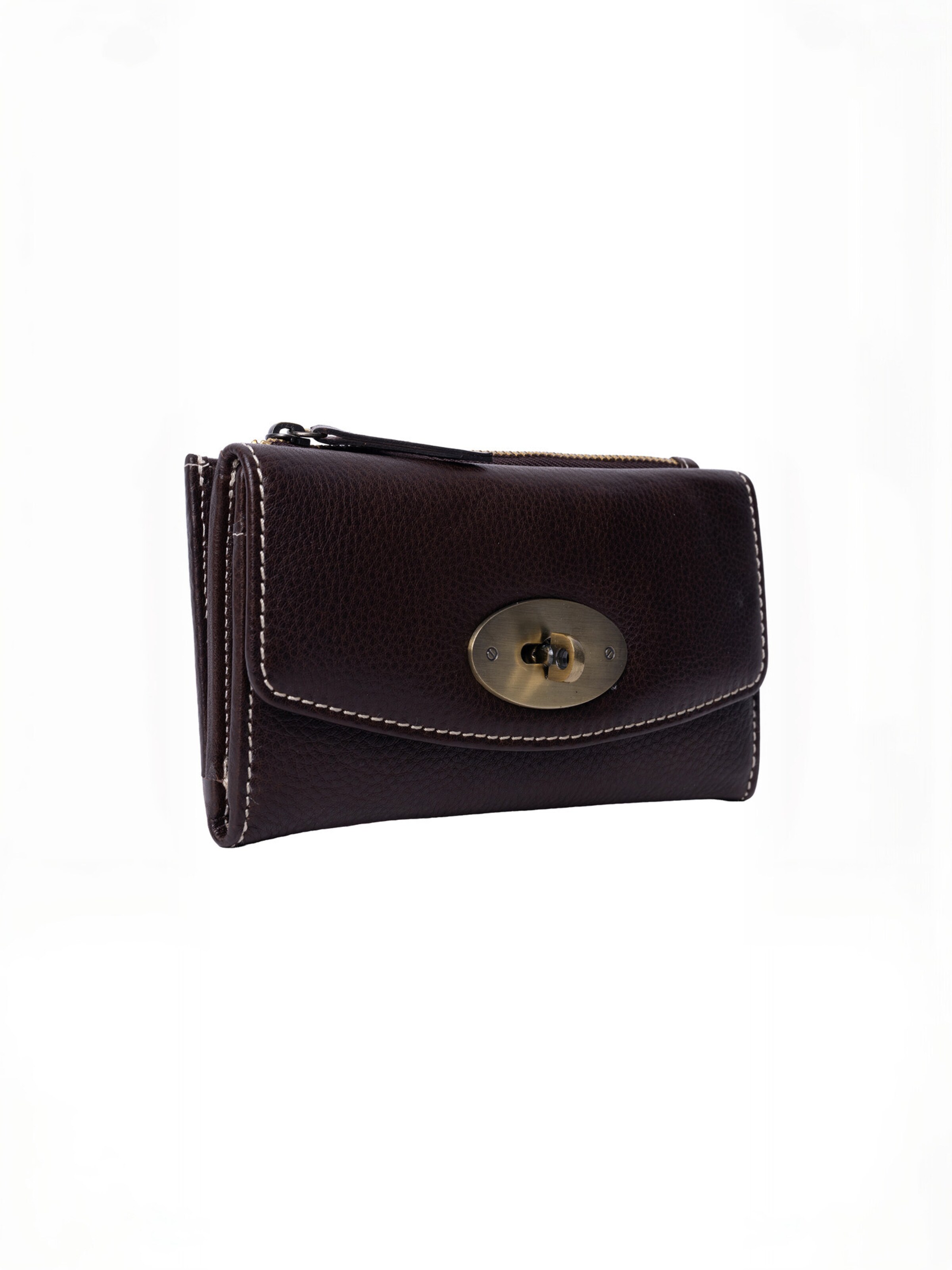 Porte-monnaies ' Saya ' RE:DESIGNED en marron : devant