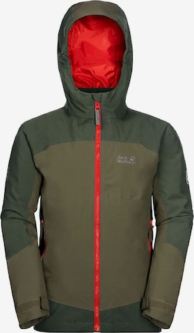 JACK WOLFSKIN Outdoor jacket ' Doppeljacke ROPI 3IN1 ' in Green: front