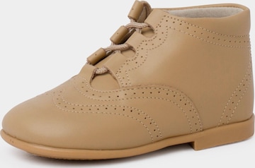Pisamonas - Zapatos primeros pasos en beige: frente