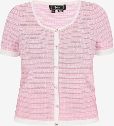 faina Cárdigan en rosé / plata / blanco, Vista del producto