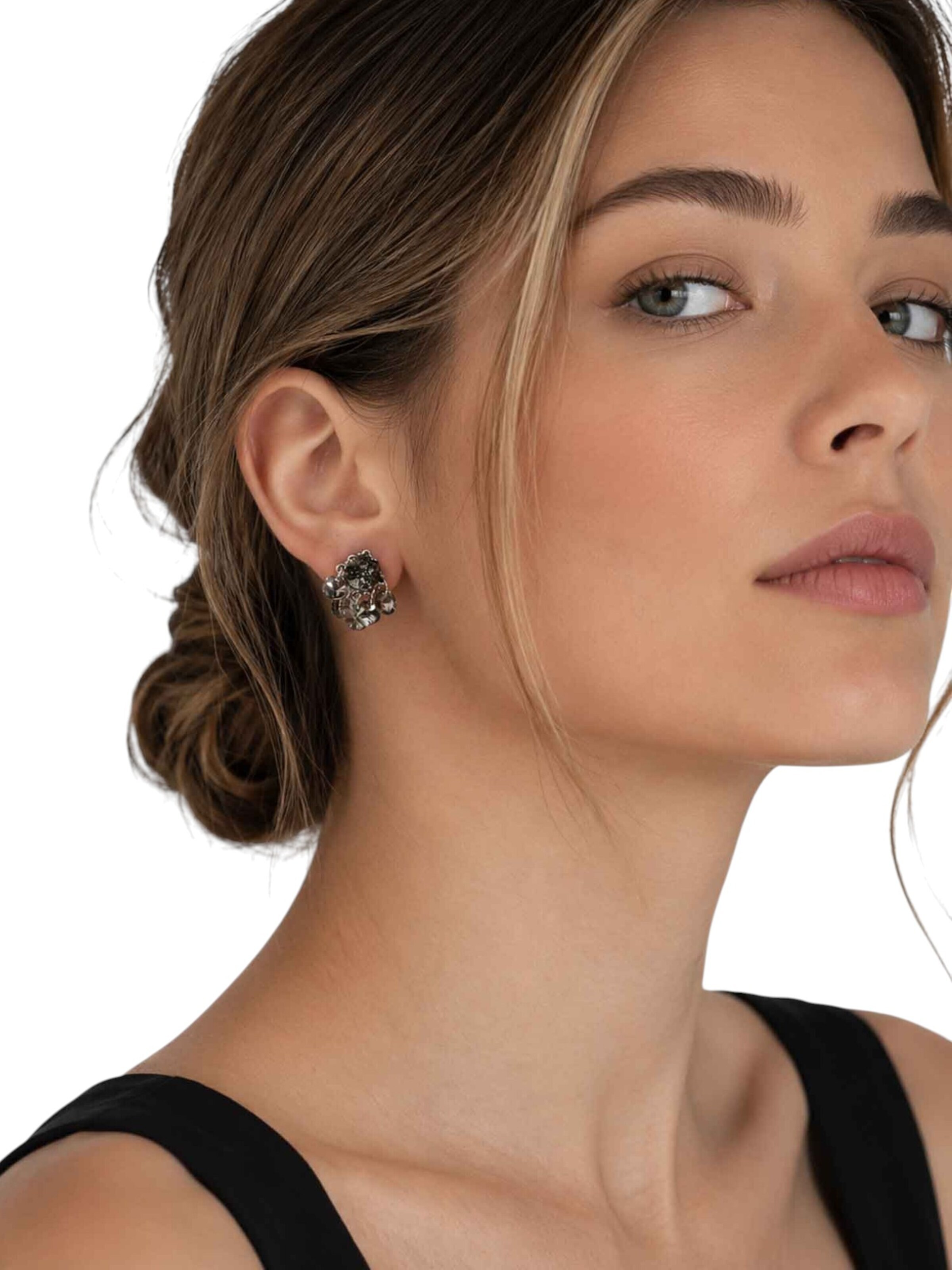 RteRmeNaušnice 'Virginia Earrings' - siva boja: prednji dio