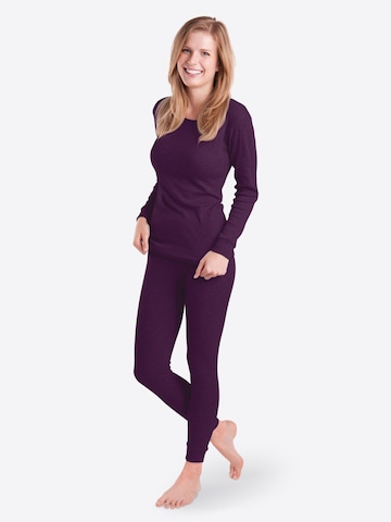 MT Underwear Sets 'Thermo' in Purple: front