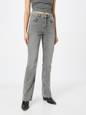 Gina Tricot Flared Jeans in Grau: predná strana