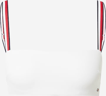 Tommy Hilfiger Underwear Bandeau Bikinitop in Wit: voorkant