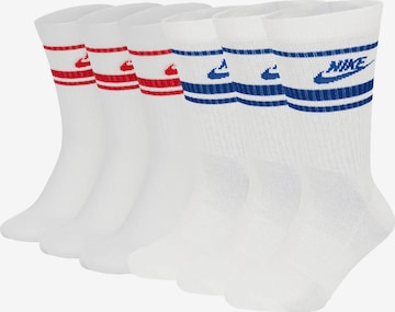 NIKE Sports socks in White: front