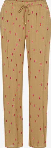 Hanro Pajama Pants 'Sleep & Lounge' in Beige: front