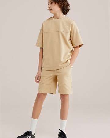 WE Fashion Pulover | bež barva