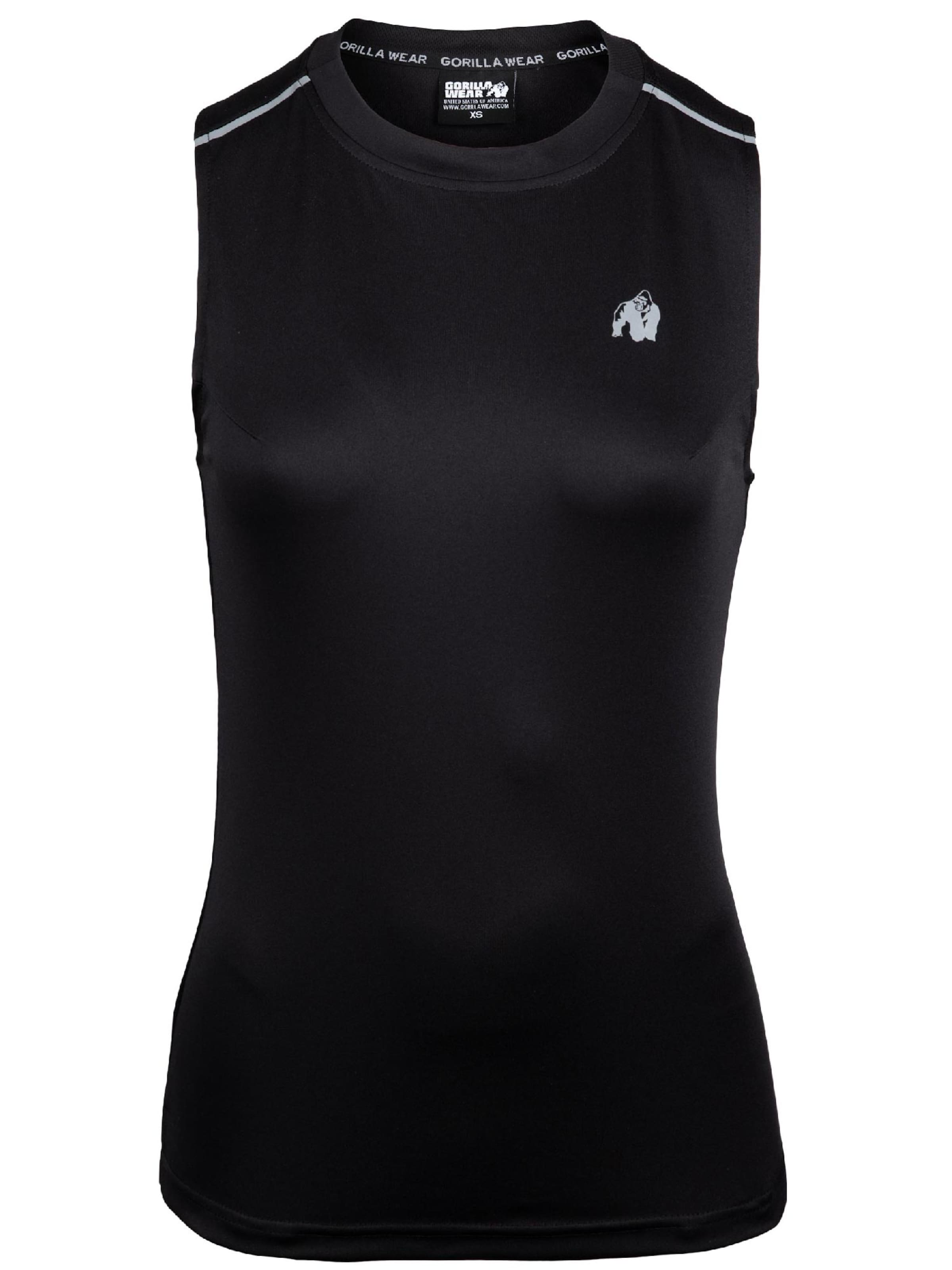 Maglia funzionale 'Mokena' di Gorilla Wear in nero: frontale