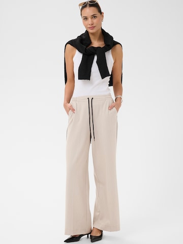 Kaffe Wide leg Pants 'KASerena' in Grey
