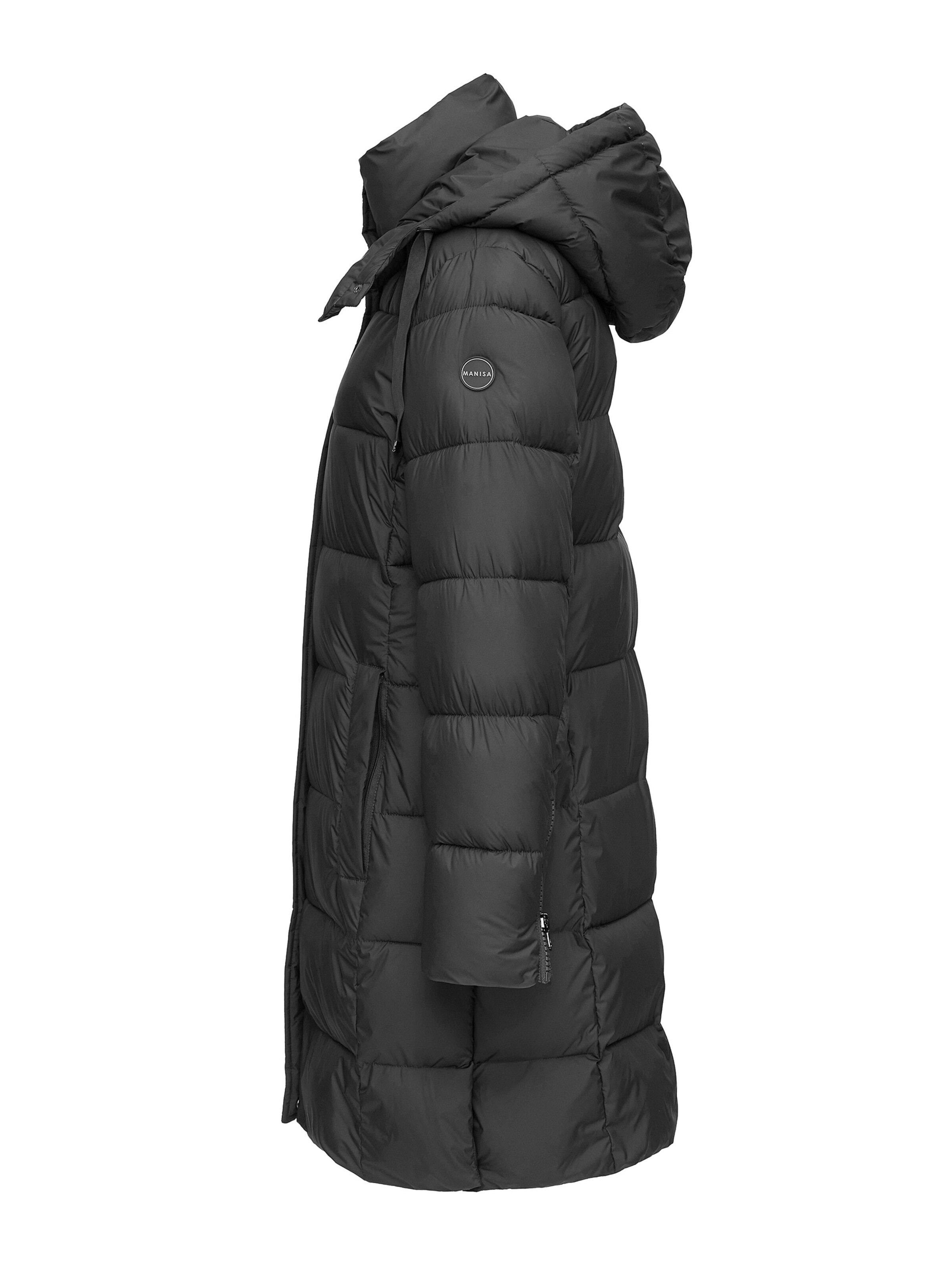 MANISA Winterparka 'Steppmantel'‌‌‌‌‌‌‌‌ in Schwarz