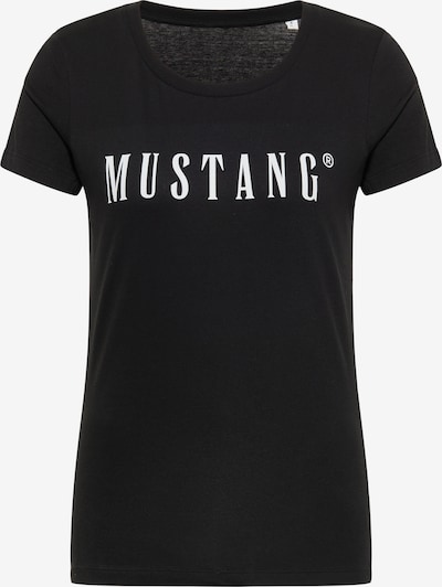 MUSTANG Shirt in schwarz / weiß, Produktansicht