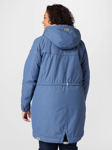 Parka di mezza stagione 'CANNY' di Ragwear Plus in blu