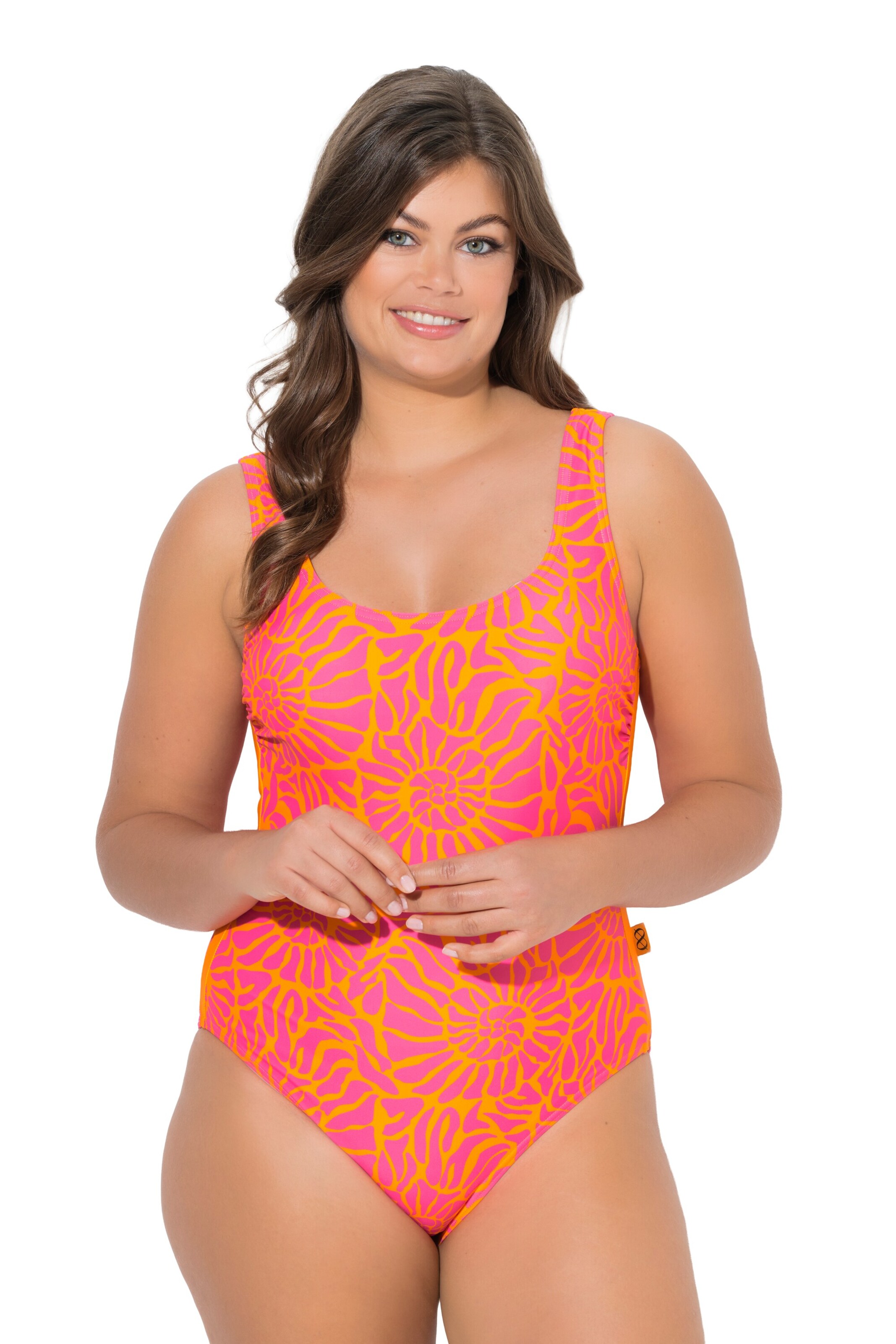LAURASØN Bustier Badpak in Oranje: voorkant