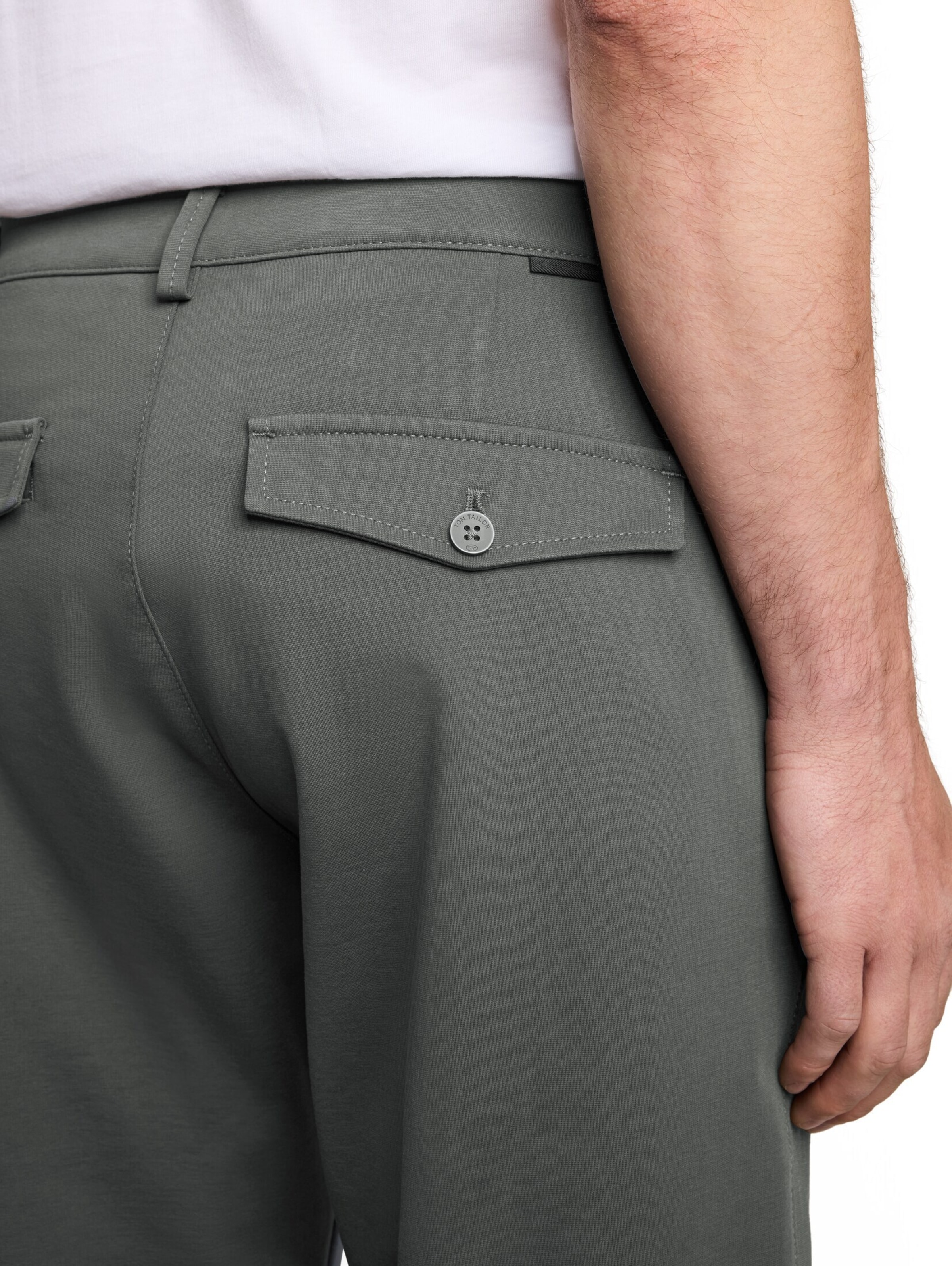 TOM TAILOR Regular Chino trousers 'Rupert' in Green