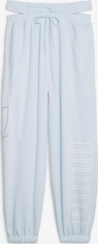 PUMA Loosefit Sportbroek in Blauw: voorkant