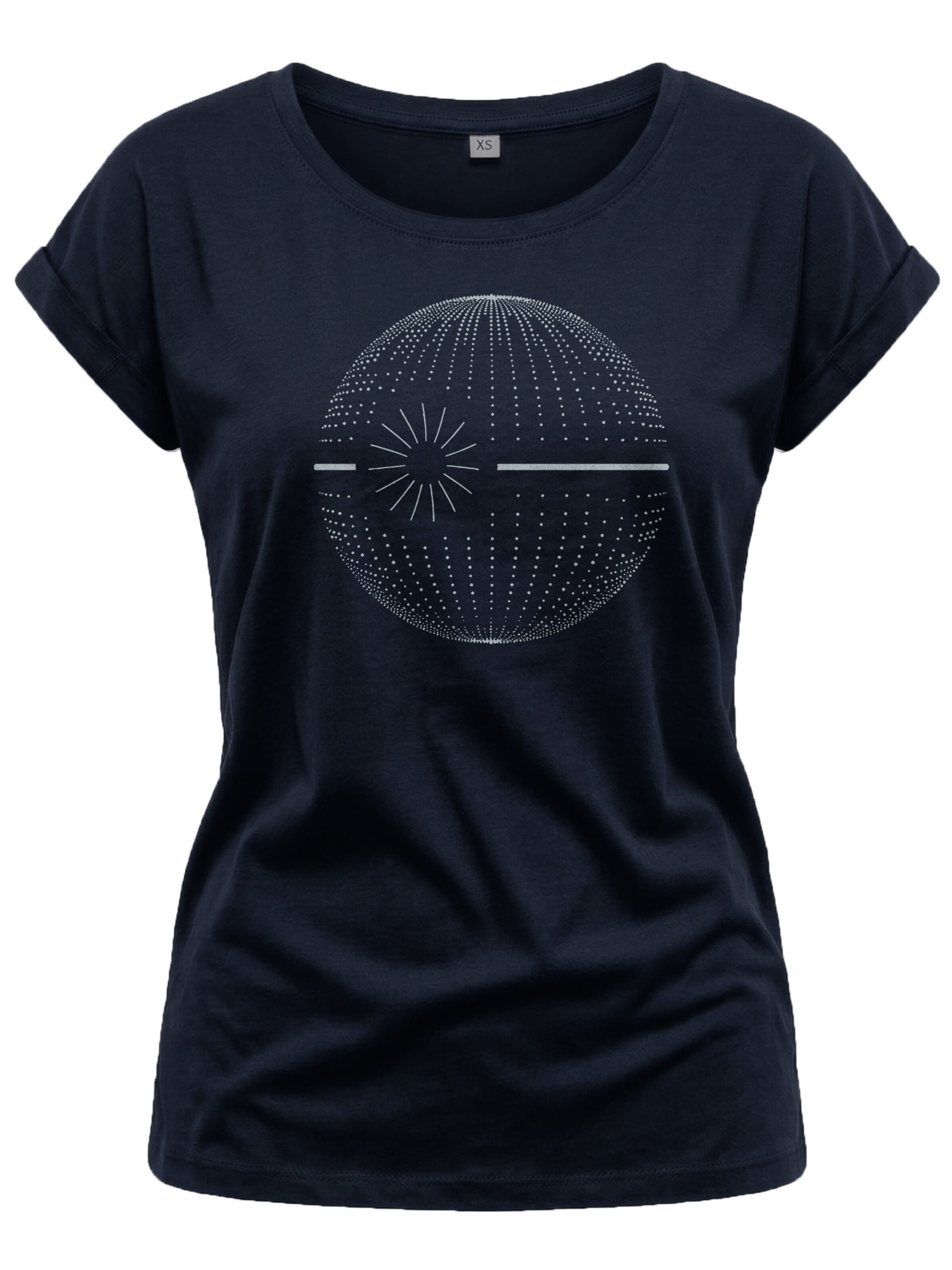 MAKAYA Shirt 'Dot Star' in Blue: front