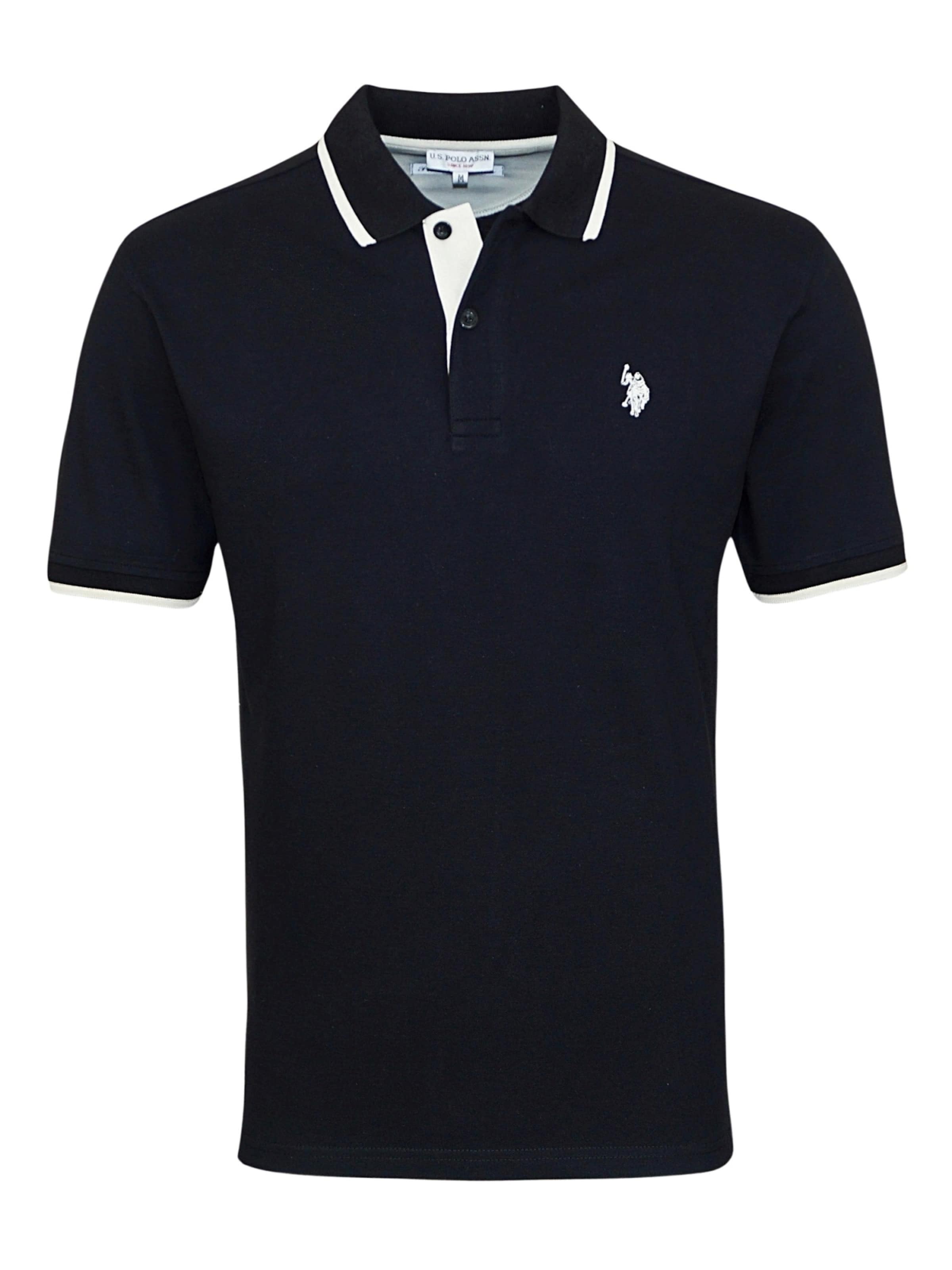 T-Shirt U.S. POLO ASSN. en noir : devant