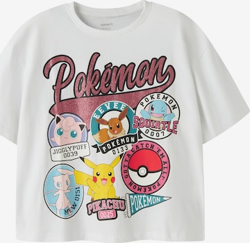 NAME IT Paita 'NKFJYLAL POKEMON' värissä valkoinen: etupuoli