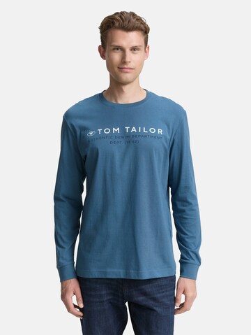 TOM TAILOR Shirt in Blue: front
