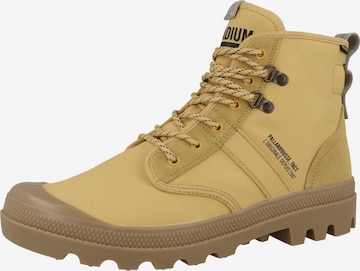 Palladium Veterboots in Beige: voorkant