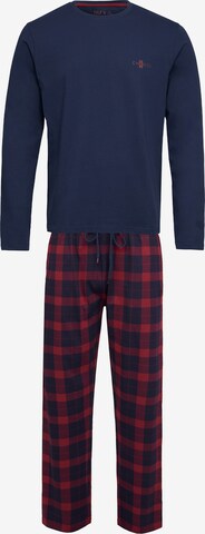 Phil & Co. Berlin Pyjama lang ' Special ' in Blauw: voorkant