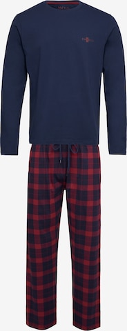 Phil & Co. Berlin Long Pajamas ' Special ' in Blue: front