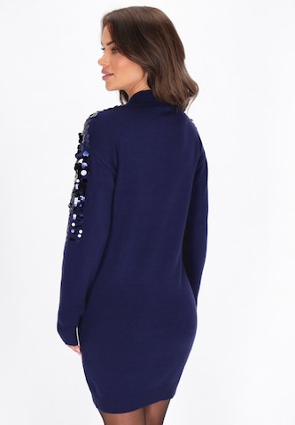 faina Knit dress in Blue