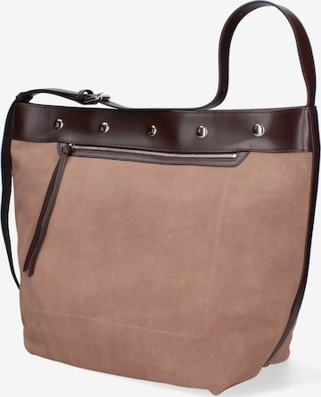 Borsa a spalla di Gave Lux in beige: frontale