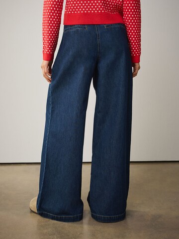 Wide leg Jeans con pieghe di Next in blu
