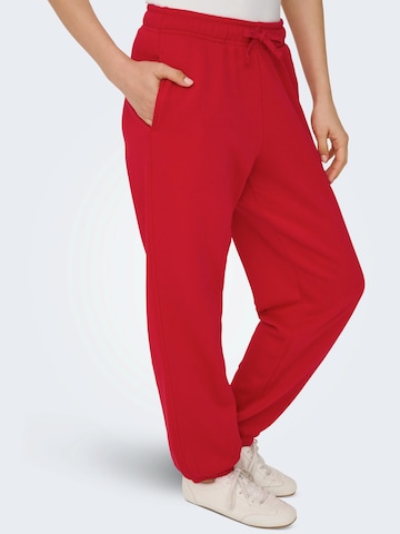 ONLY Конический (Tapered) Штаны 'ONLBEST' в Красный