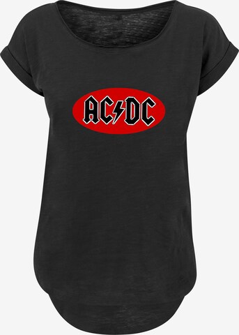 T-shirt 'AC/DC' F4NT4STIC en noir : devant