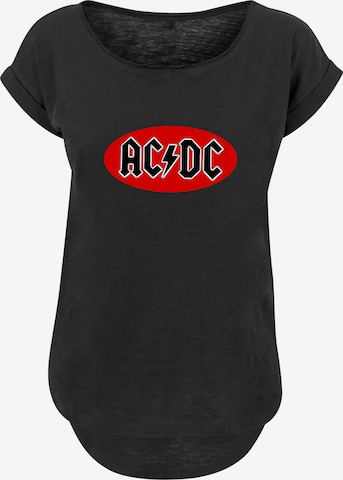 F4NT4STIC Shirt 'AC/DC' in Zwart: voorkant