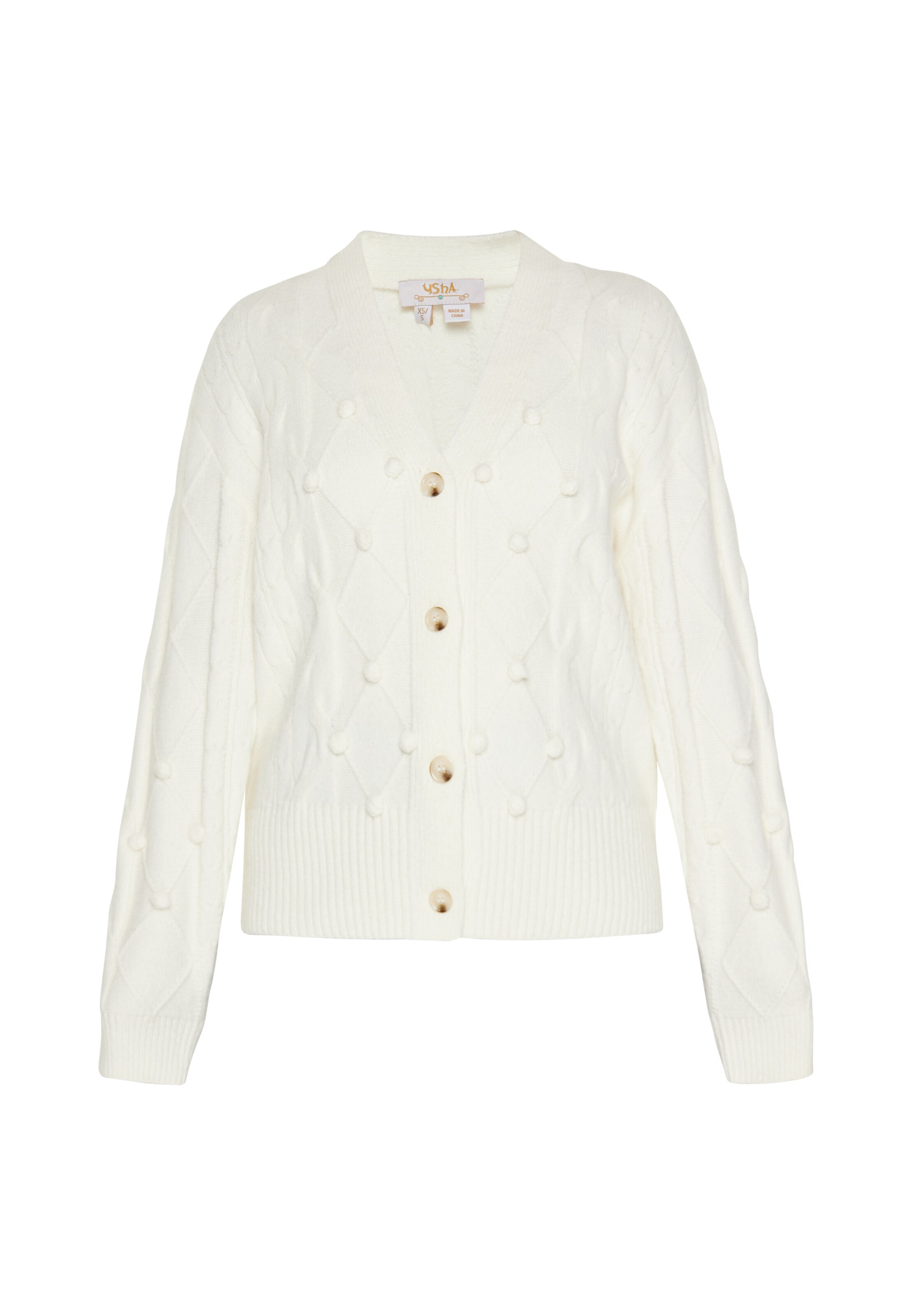 usha FESTIVAL Kardigán - Biela: predná strana