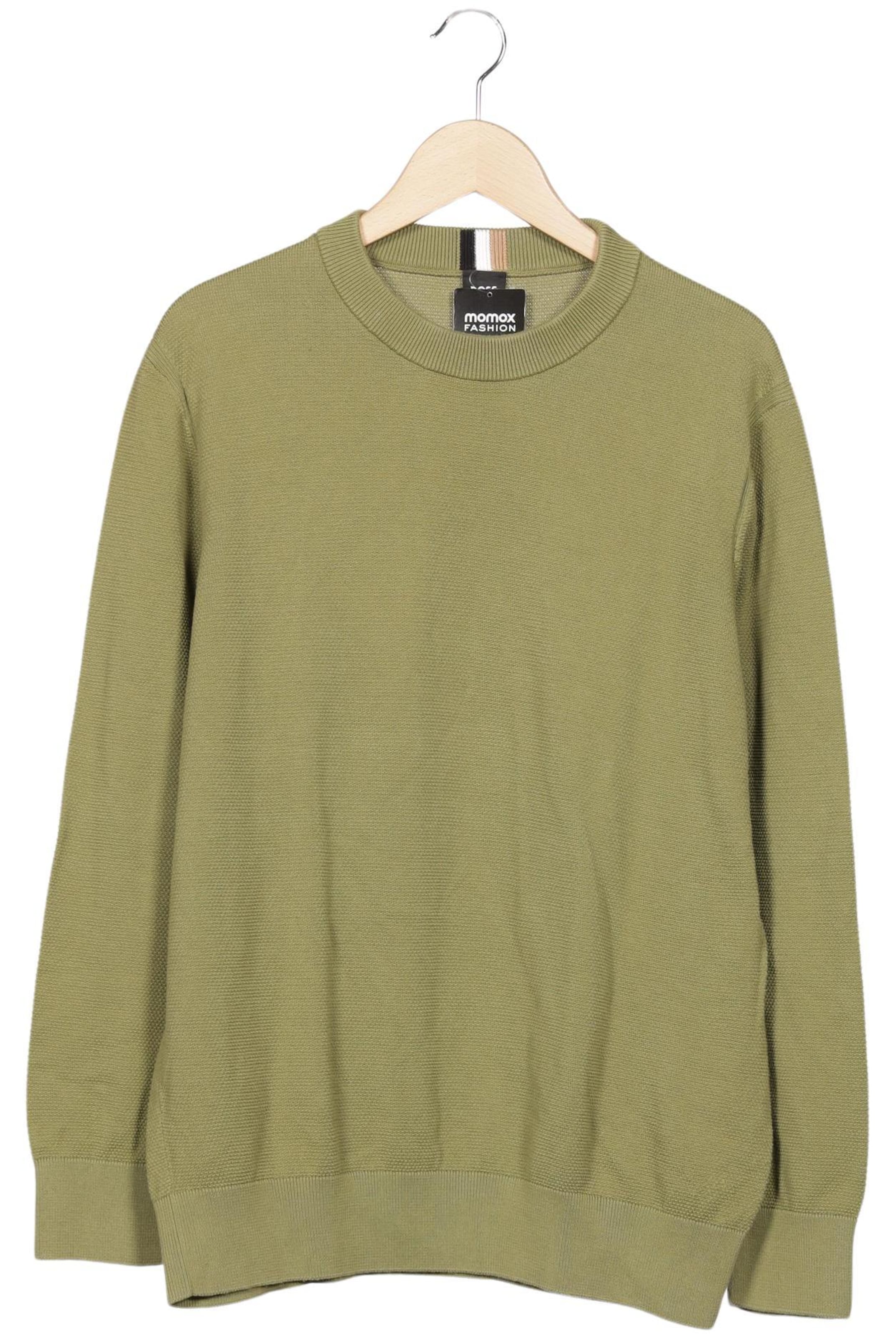 BOSS Black Pullover 9XL in Grün: Vorderseite