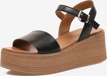 INUOVO Sandals in Black: front