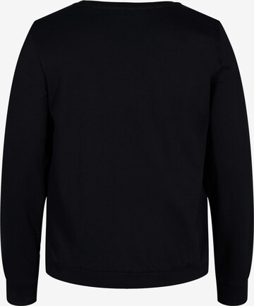 Zizzi Sweatshirt 'Nora' in Black