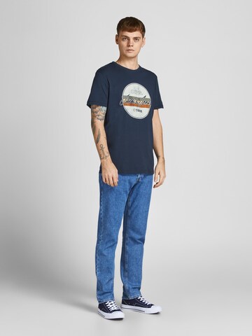 mėlyna JACK & JONES Marškinėliai 'JORBrady'