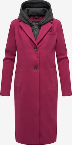 Cappotto di mezza stagione 'Kekstraum 14' di NAVAHOO in rosso: frontale