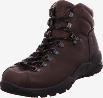 Finn Comfort Lace-Up Ankle Boots in Brown: front