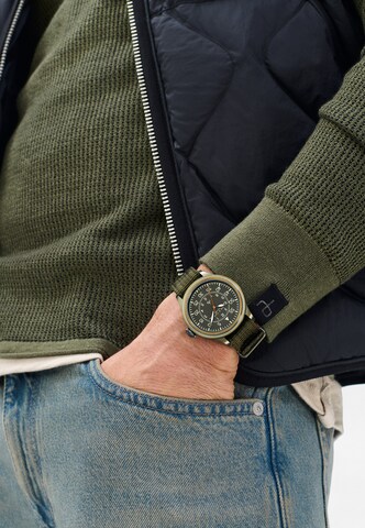 rag & bone Analoog horloge 'Archer' in Groen: voorkant