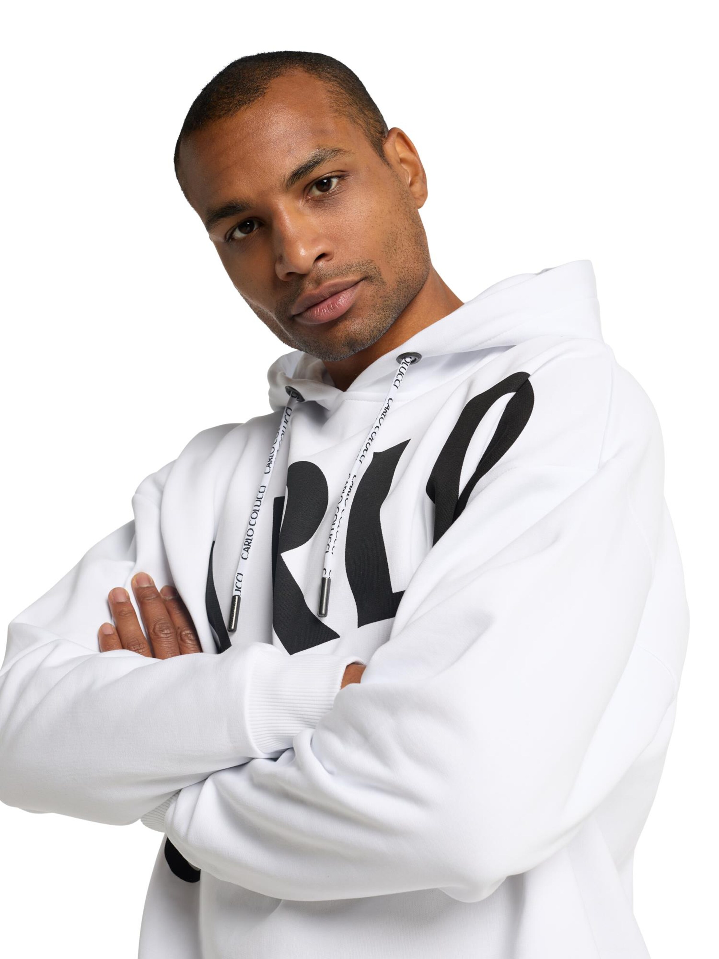 Carlo Colucci Sweatshirt ' Davoodi ' in White