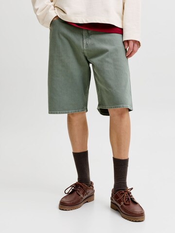 JACK & JONES Baggy Jeans 'JJAlex' in Groen: voorkant
